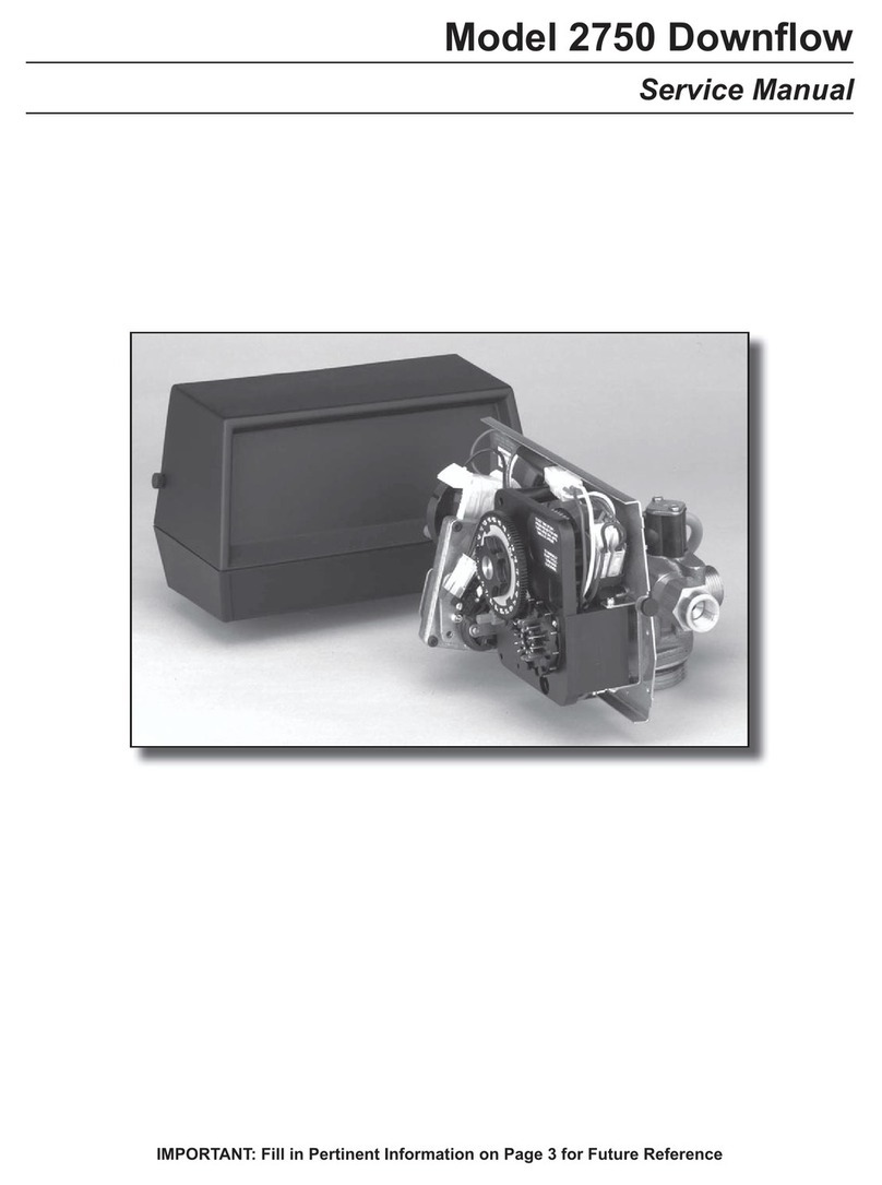 Pentair FLECK 2750 Downflow Service manual Pentair FLECK 2750 Downflow Service manual