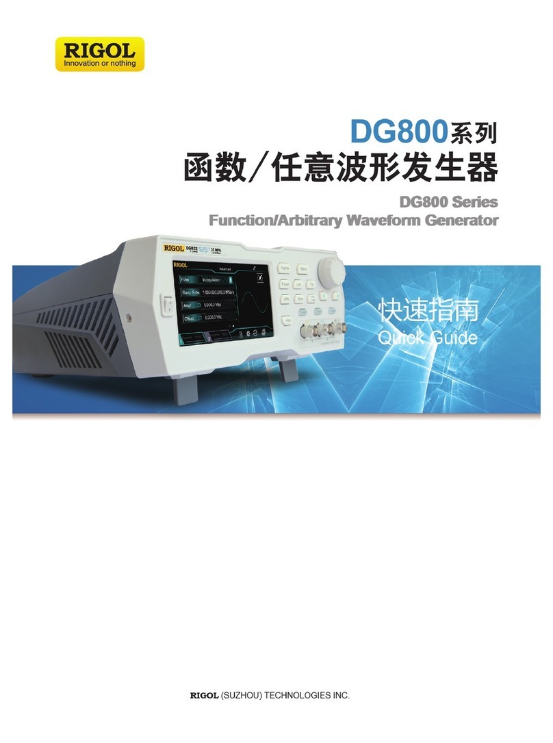 Rigol DG812 Quick guides