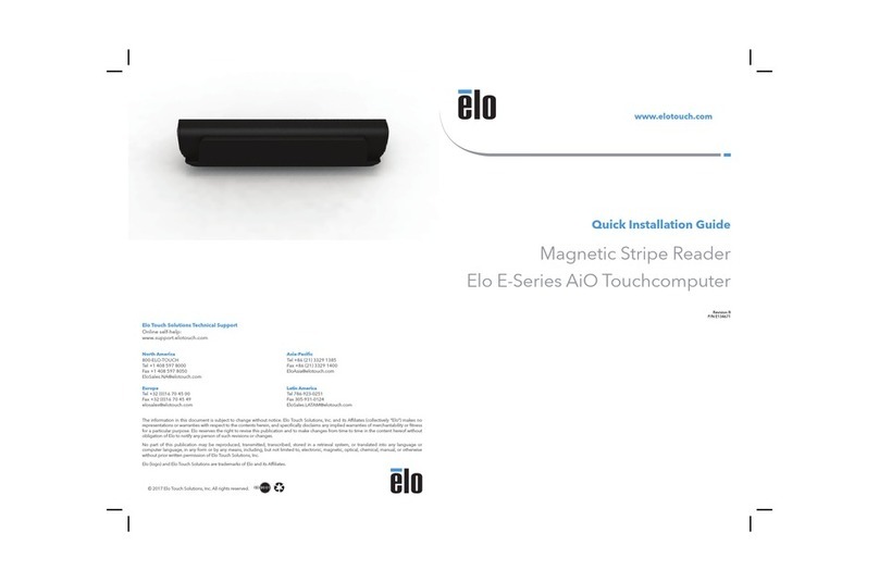Elo TouchSystems E-Series User manual