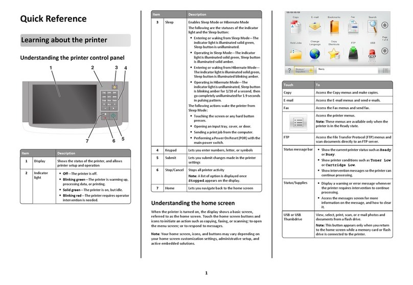 Lexmark X950 Series User manual