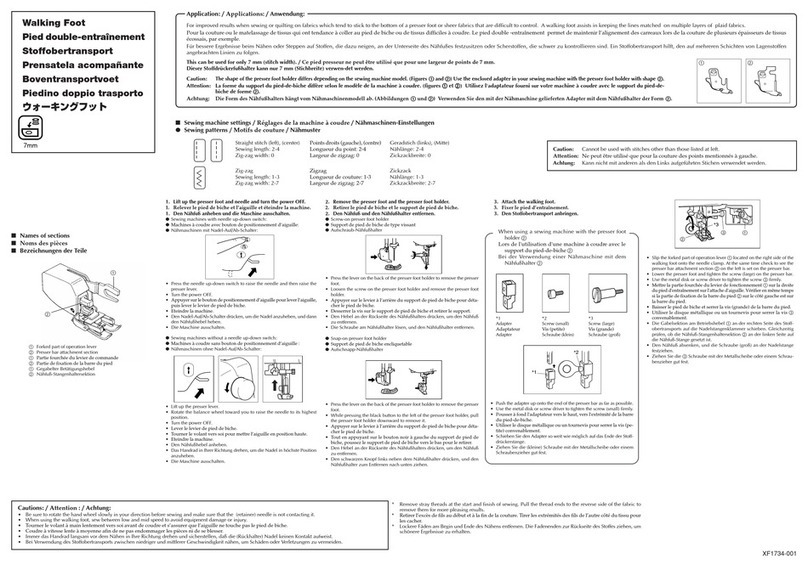 Brother SA140 User manual