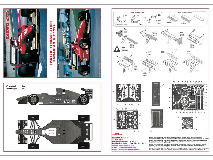 Tameo Kits TMK188 Assembly instruction Tameo Kits TMK188 Assembly instruction