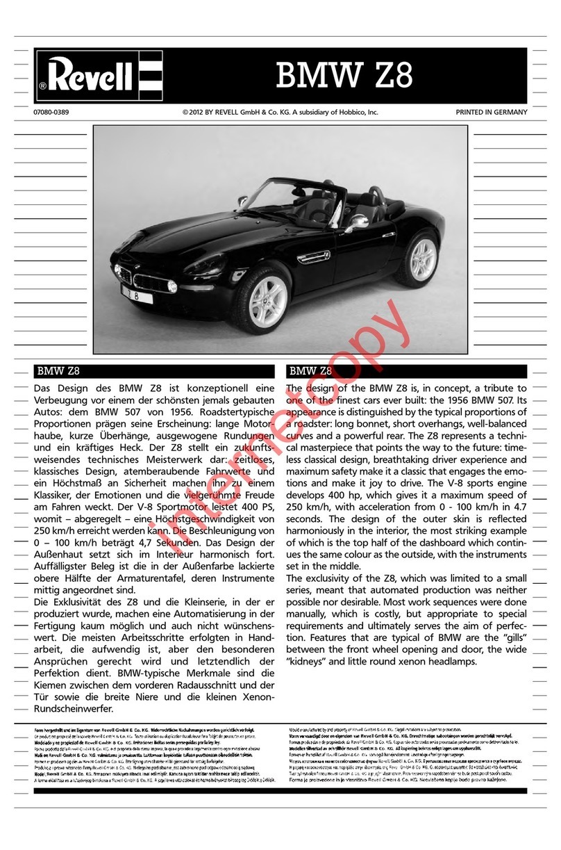 REVELL 07080 User manual