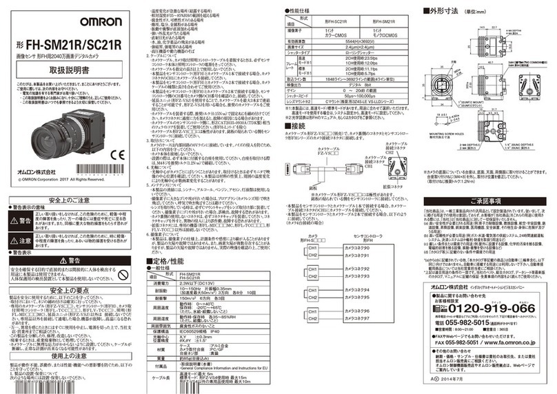 Omron FH-SMX21R User manual