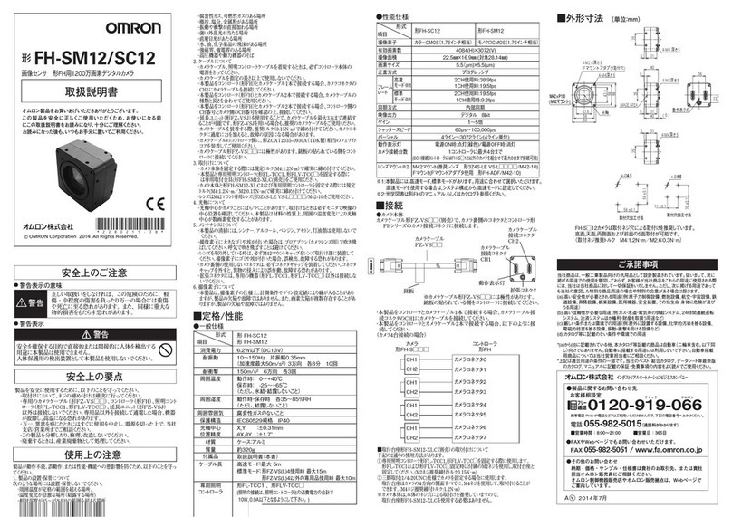 Omron FH-SM12 User manual