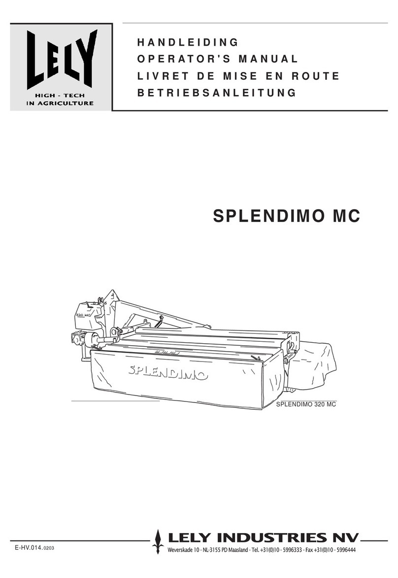 LELY Splendimo 320 MC Operator's manual
