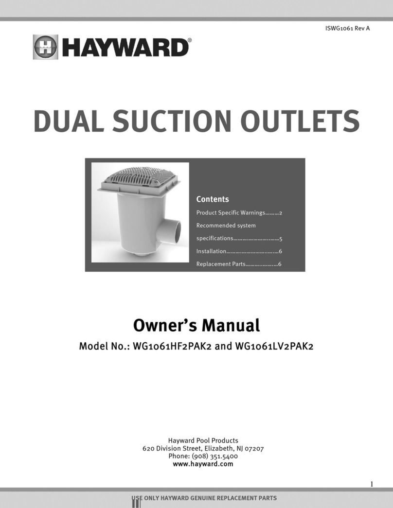 Hayward WG1061HF2PAK2 owner's manual