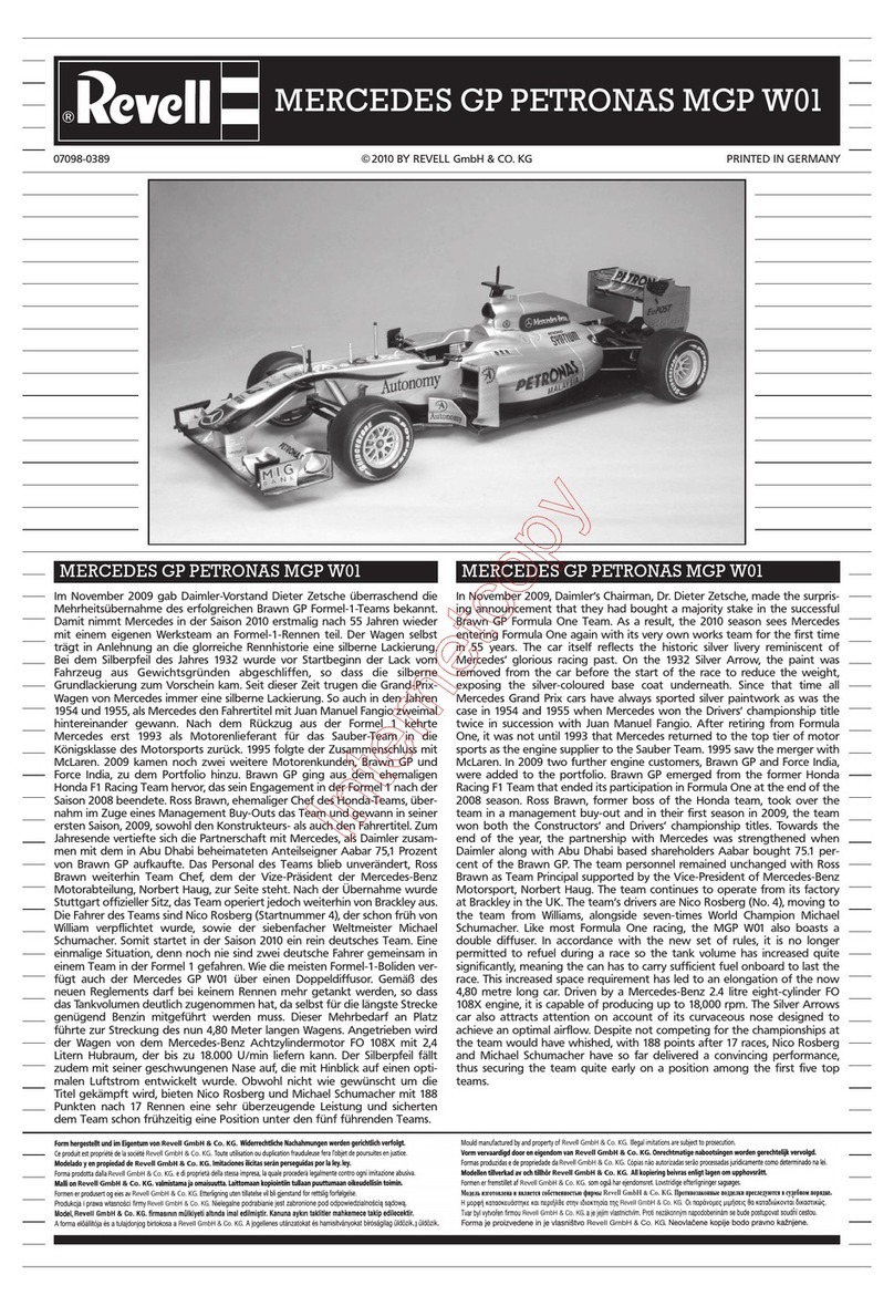 REVELL 07098 User manual