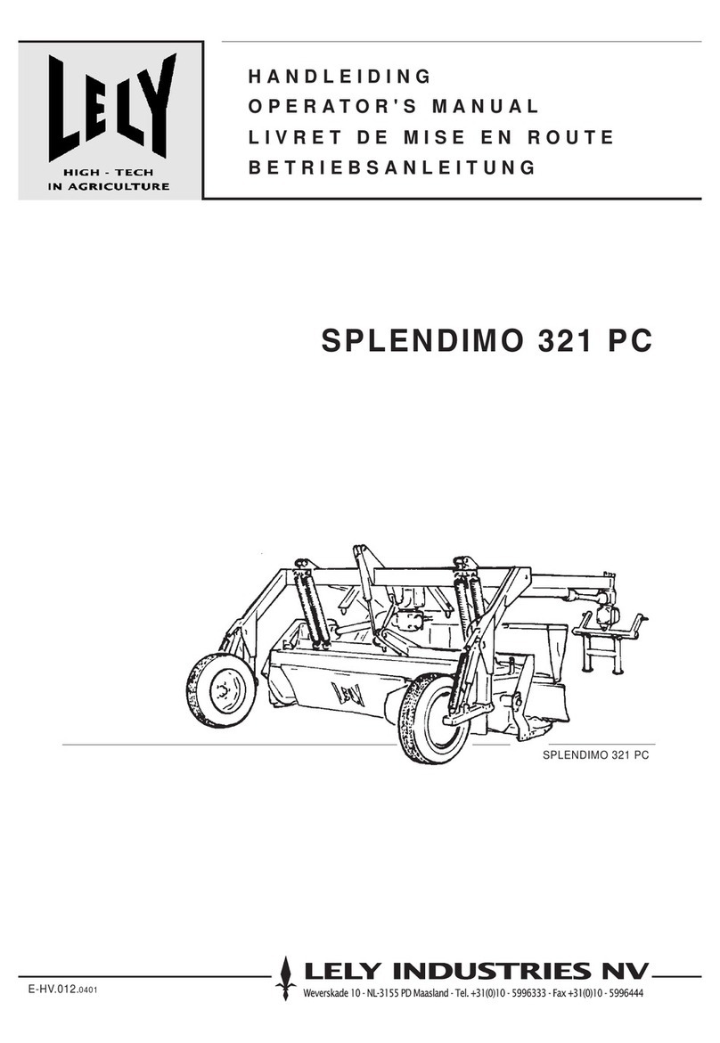 LELY Splendimo 321 PC User manual