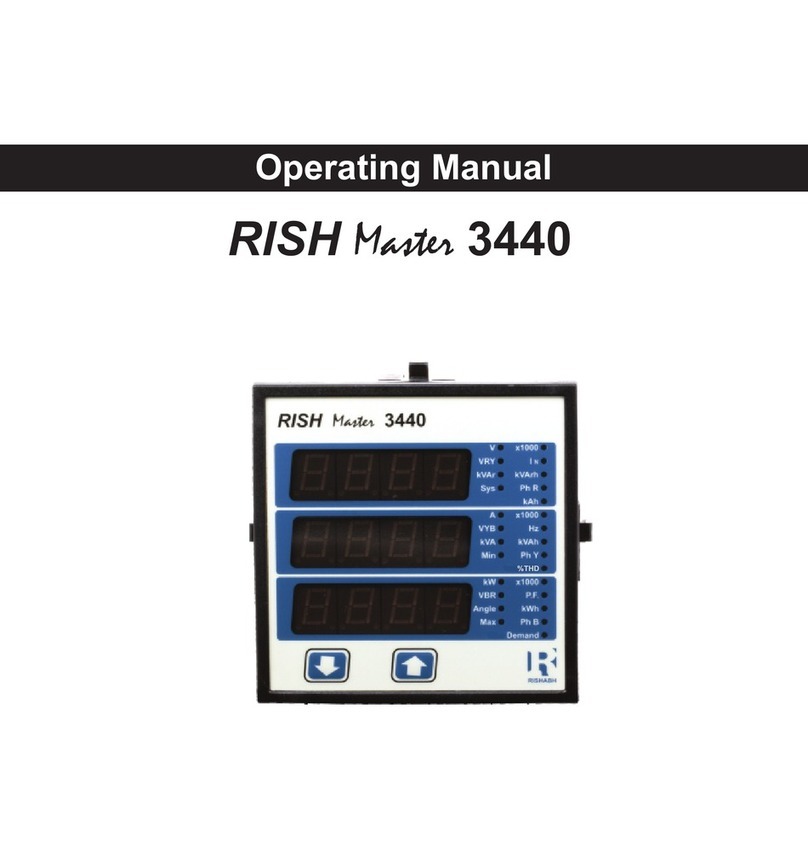 Rishabh RISH Master 3440 operating manual