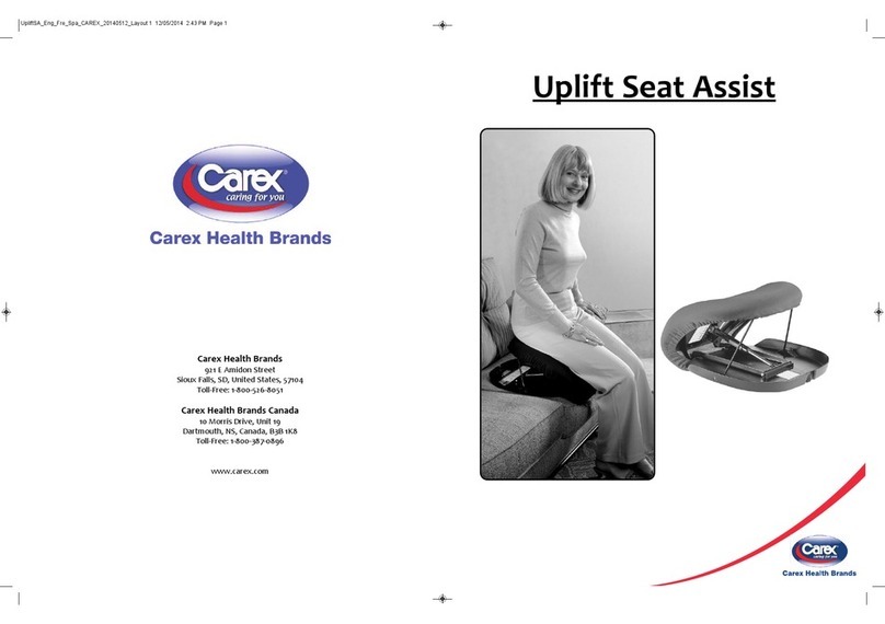 Carex Uplift Seat Assist Instructions for use