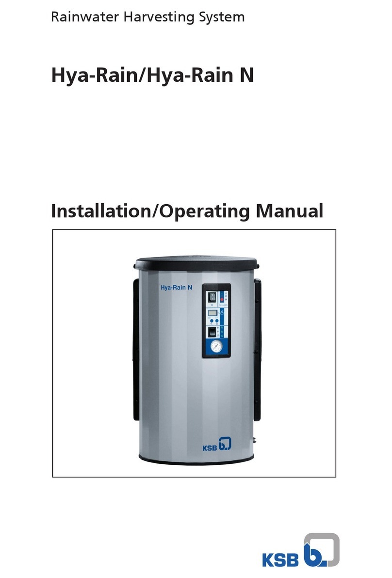 KSB Hya-Rain Installation & operating manual