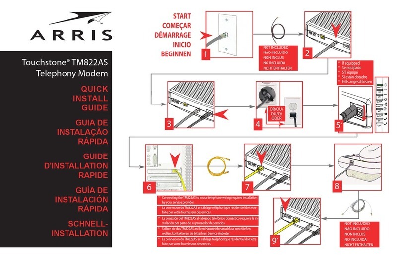 Arris Touchstone TM822AS User manual