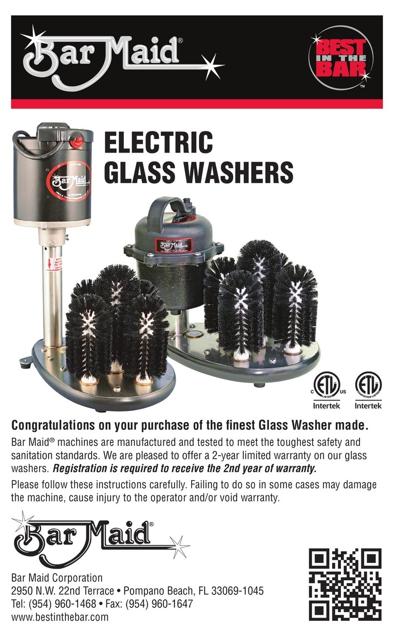 Bar Maid Glass Washer user manual