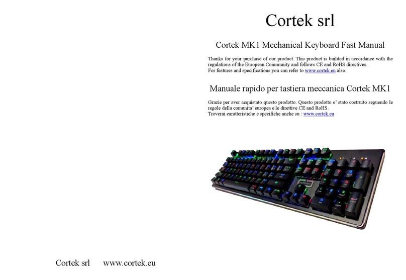 Cortek MK1 Quick manual