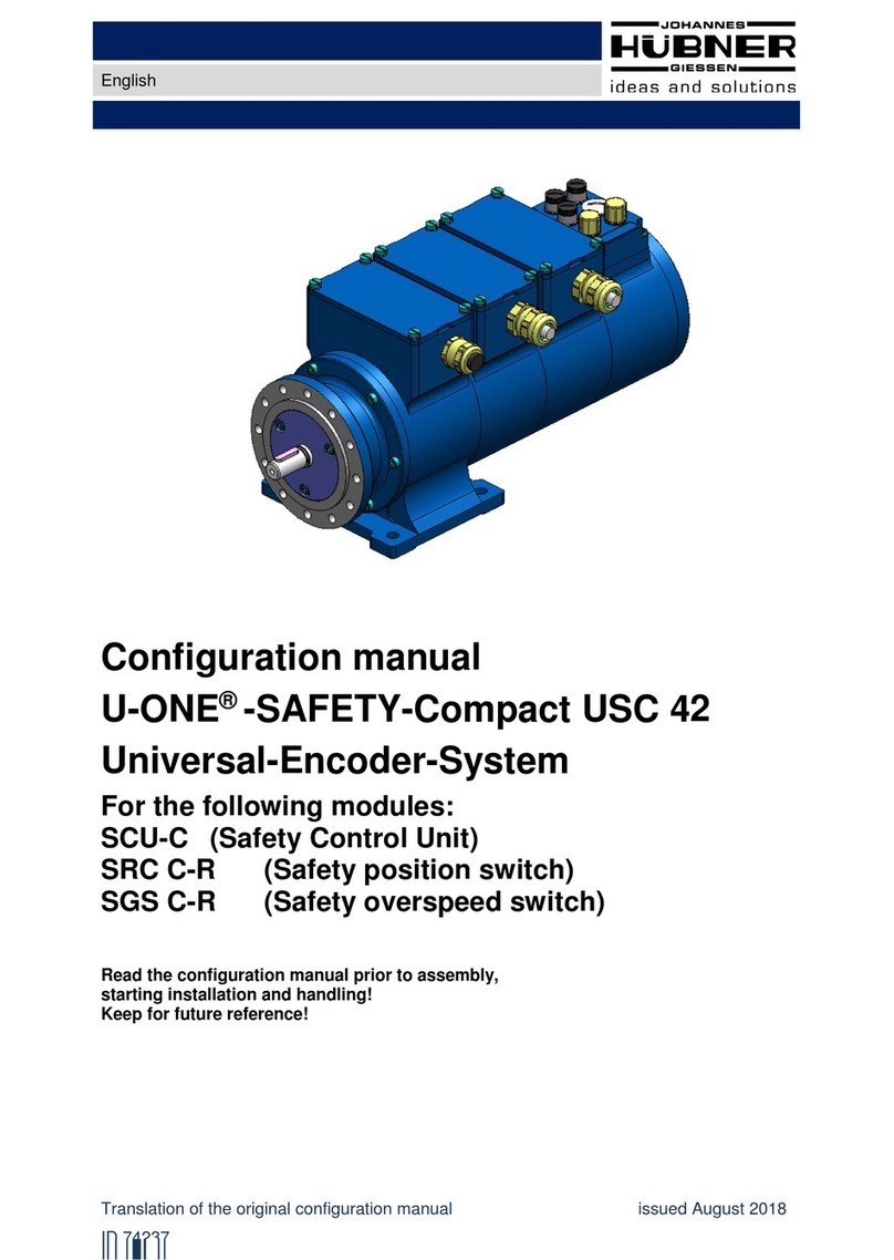 Hubner U-ONE-SAFETY Compact USC 42 Configuration instructions