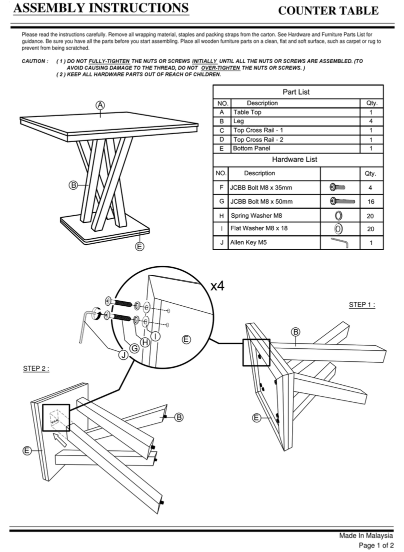 Baxton Studio Everdon TA105 User manual Baxton Studio Everdon TA105 User manual