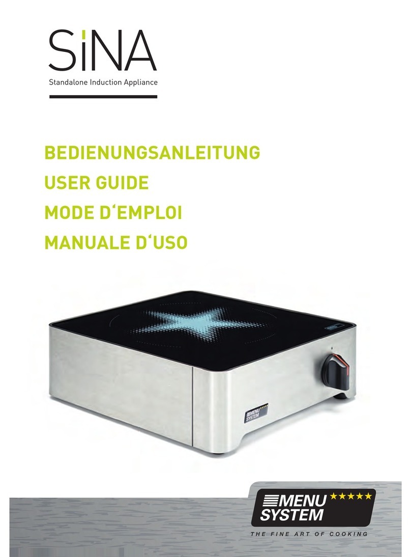 Menu System SINA ONE user guide