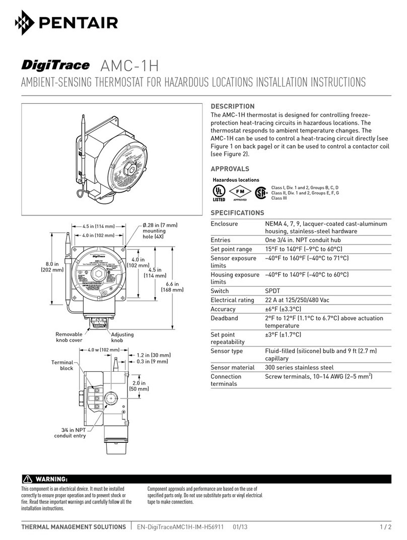 Pentair DigiTrace AMC-1H installation instructions Pentair DigiTrace AMC-1H installation instructions