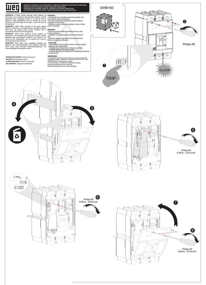 WEG DWB160 User manual