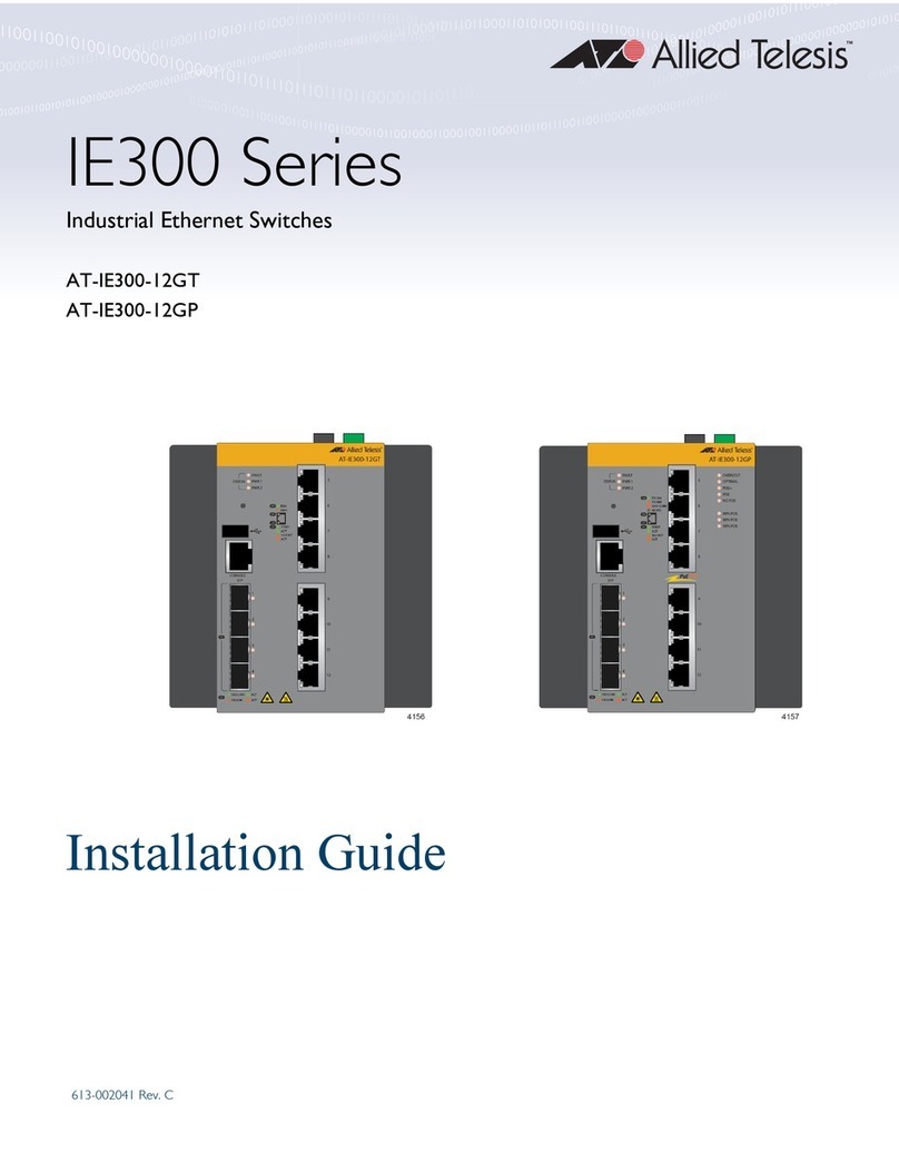 Allied Telesis AT-IE300-12GP installation guide Allied Telesis AT-IE300-12GP installation guide
