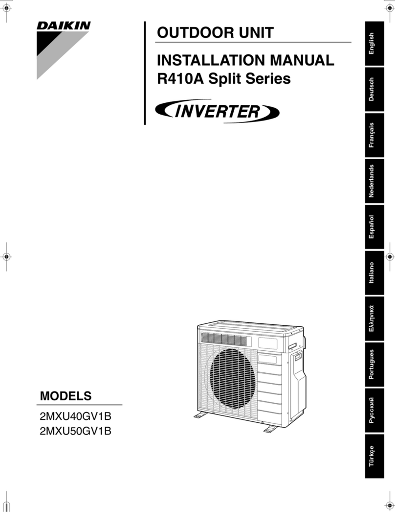 Daikin 2MXU40GV1B User manual