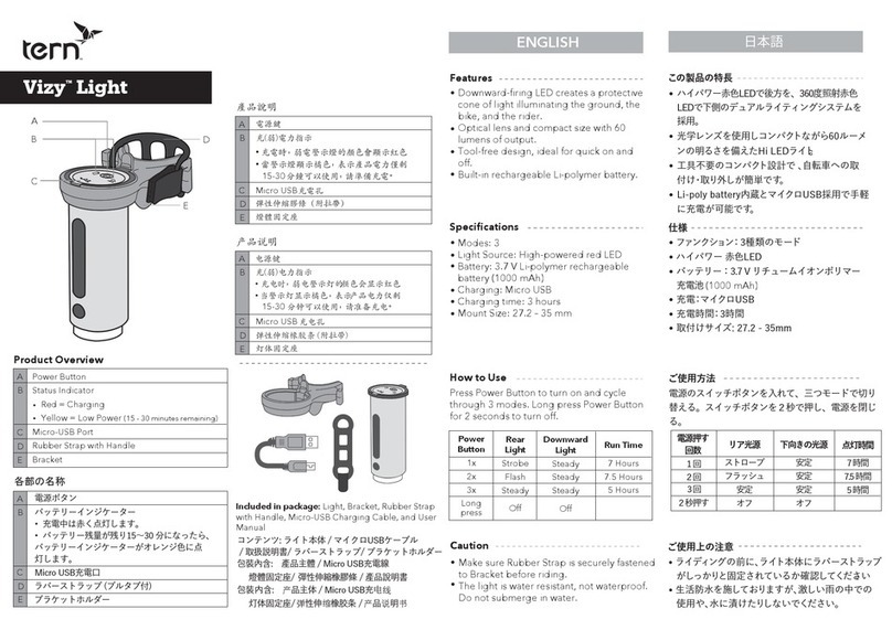 Tern Vizy Light user manual