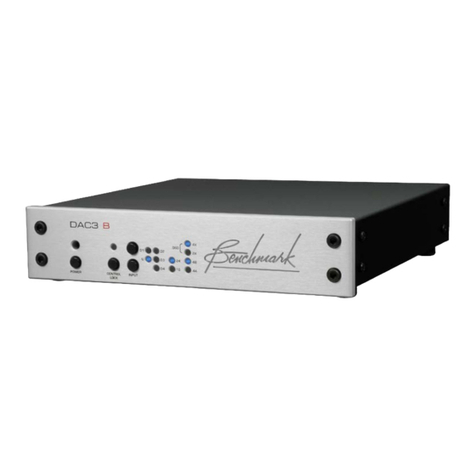 Benchmark DAC3 B instruction manual