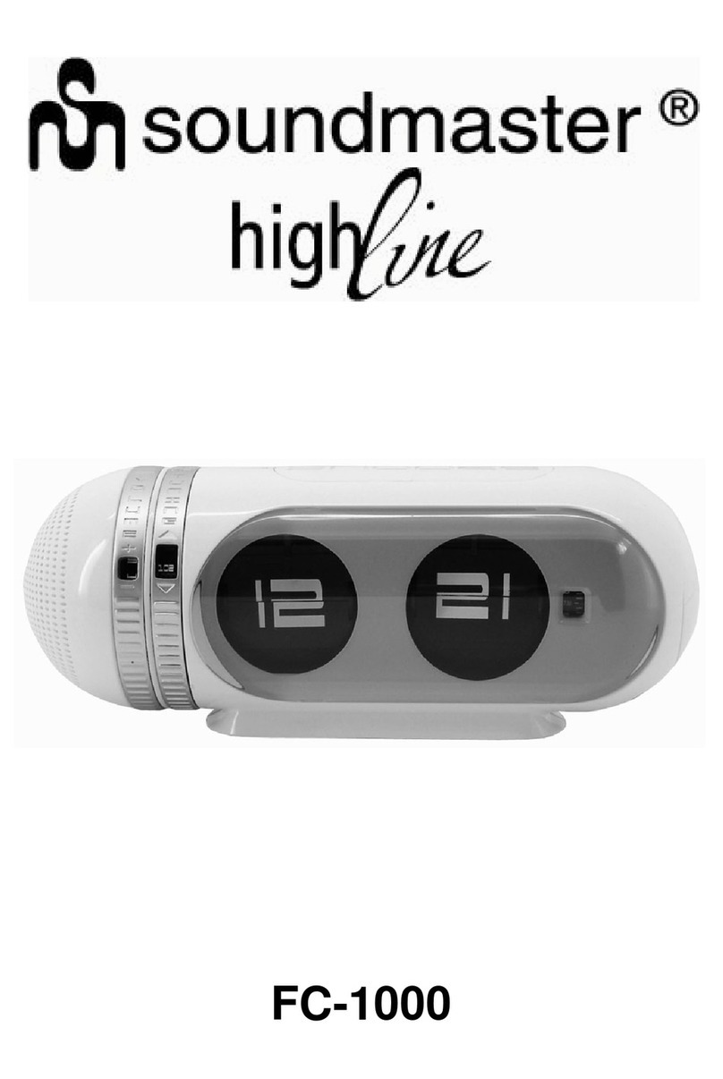 SOUNDMASTER Highline FC-1000 User manual