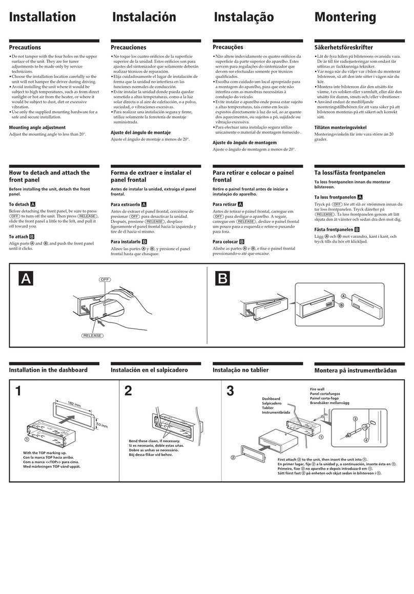 Sony MDX-C7900R Product guide