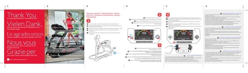 Bowflex BXT226 User manual