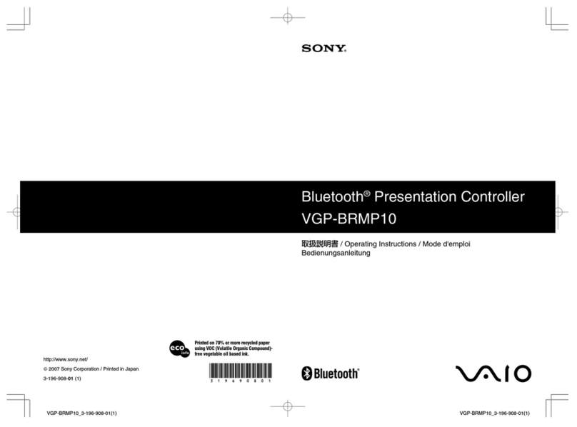 Sony Vaio VGP-BRMP10 User manual