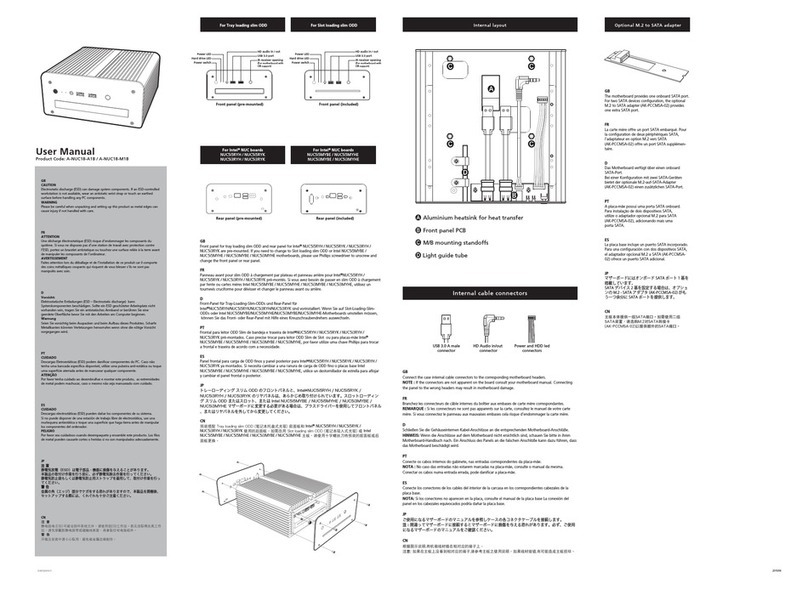 Akasa A-NUC18-A1B User manual