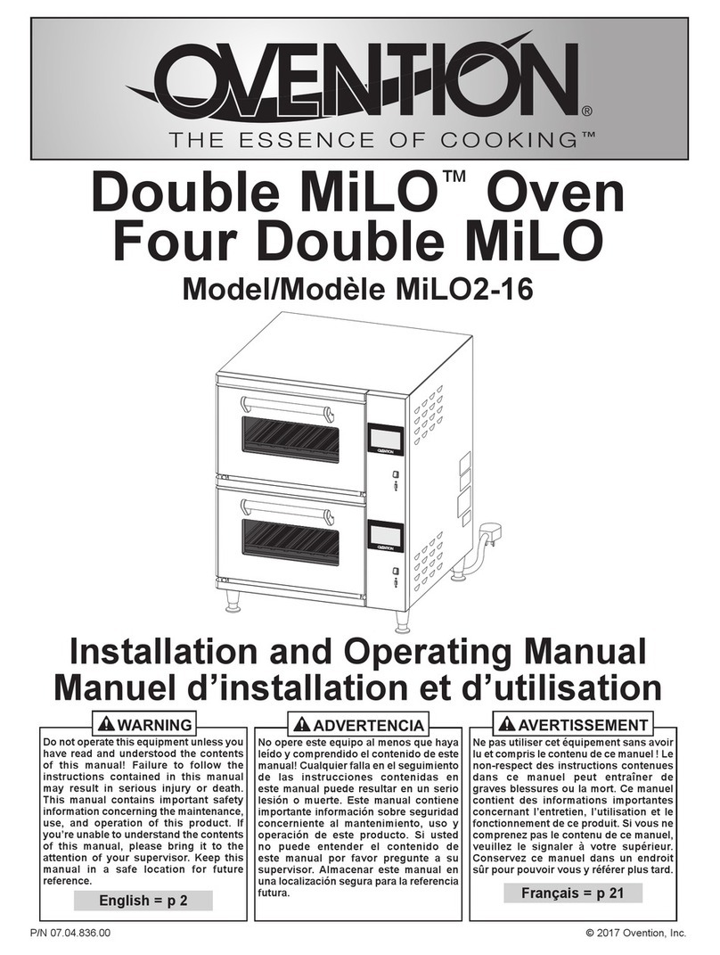 Ovention Double MiLO2-16 Installation and operating manual