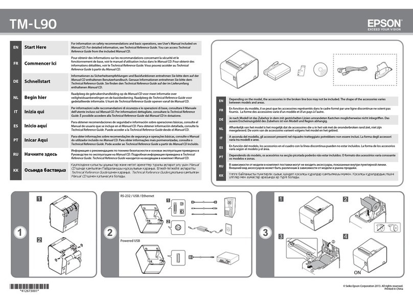 Epson TM-L90 series Instruction Manual