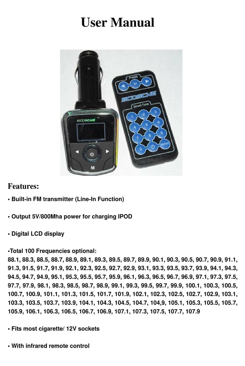 Scosche FMTD6R user manual