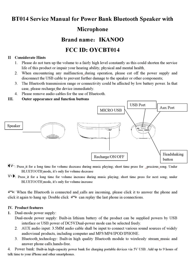 iKANOO BT014 Service manual