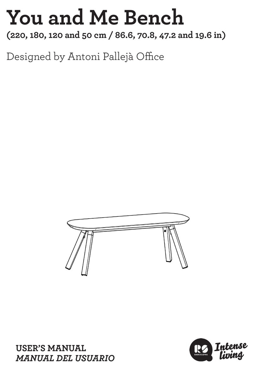 RS Barcelona You and Me Bench user manual