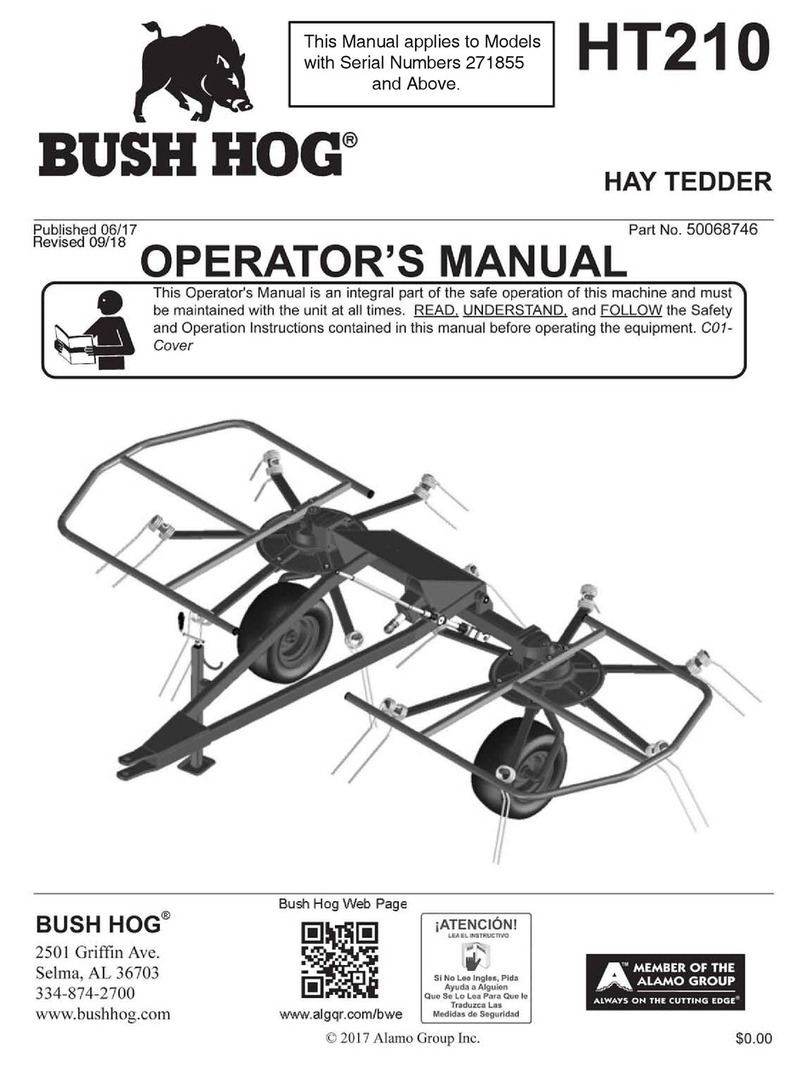Bush Hog HT210 Operator's manual