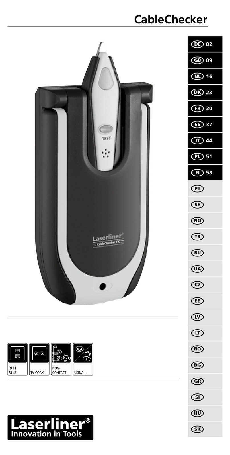 LaserLiner CableChecker User manual LaserLiner CableChecker User manual