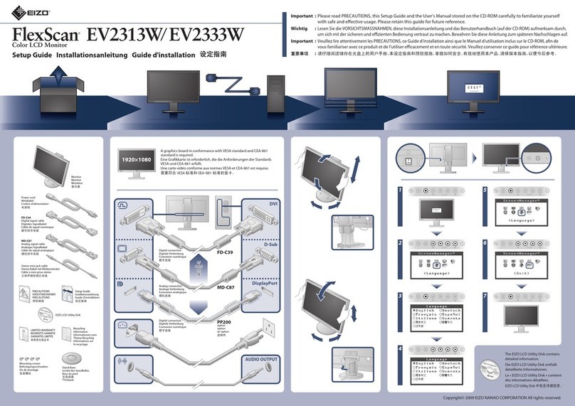 Eizo FlexScan EV2313W User manual