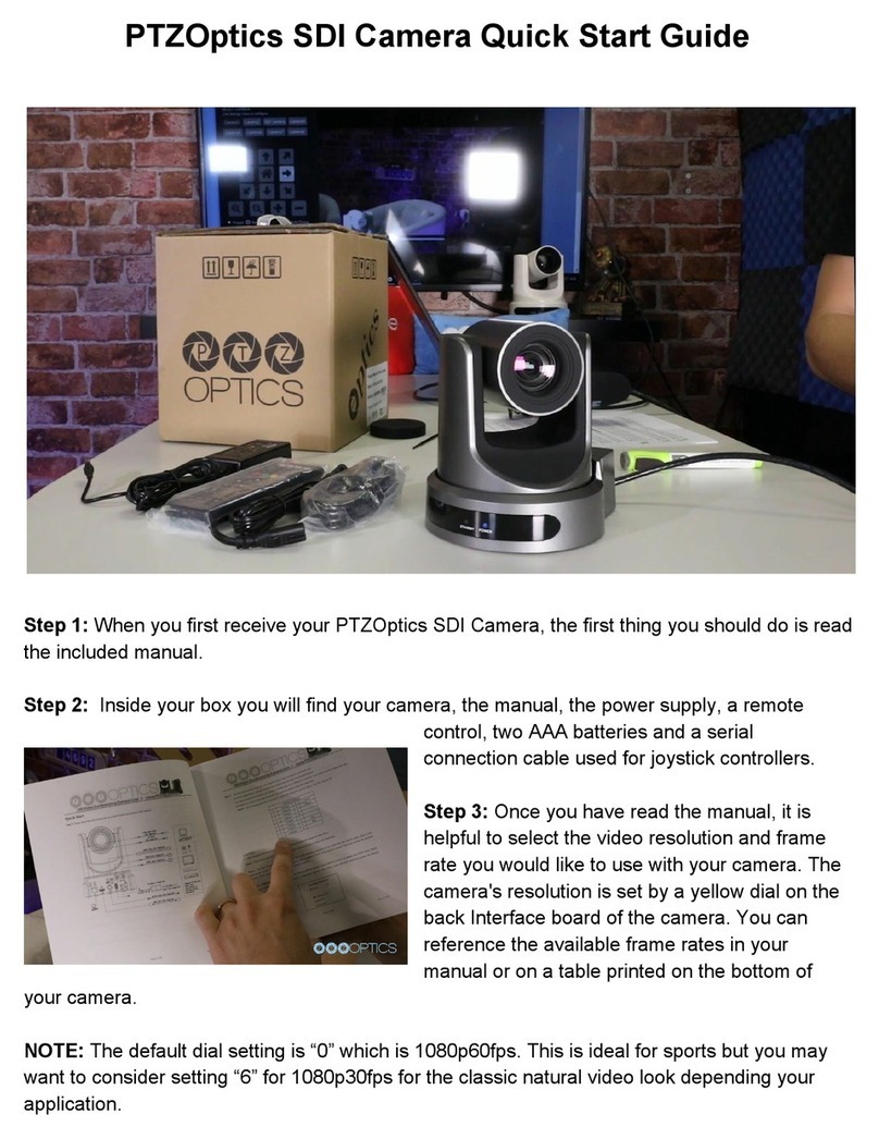 PTZOptics SDI quick start guide