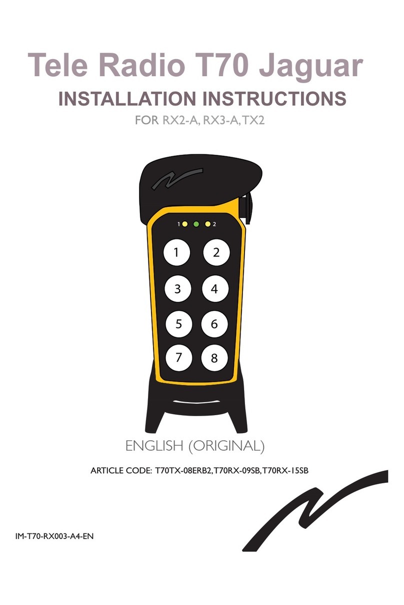 Tele Radio T70 Jaguar User manual