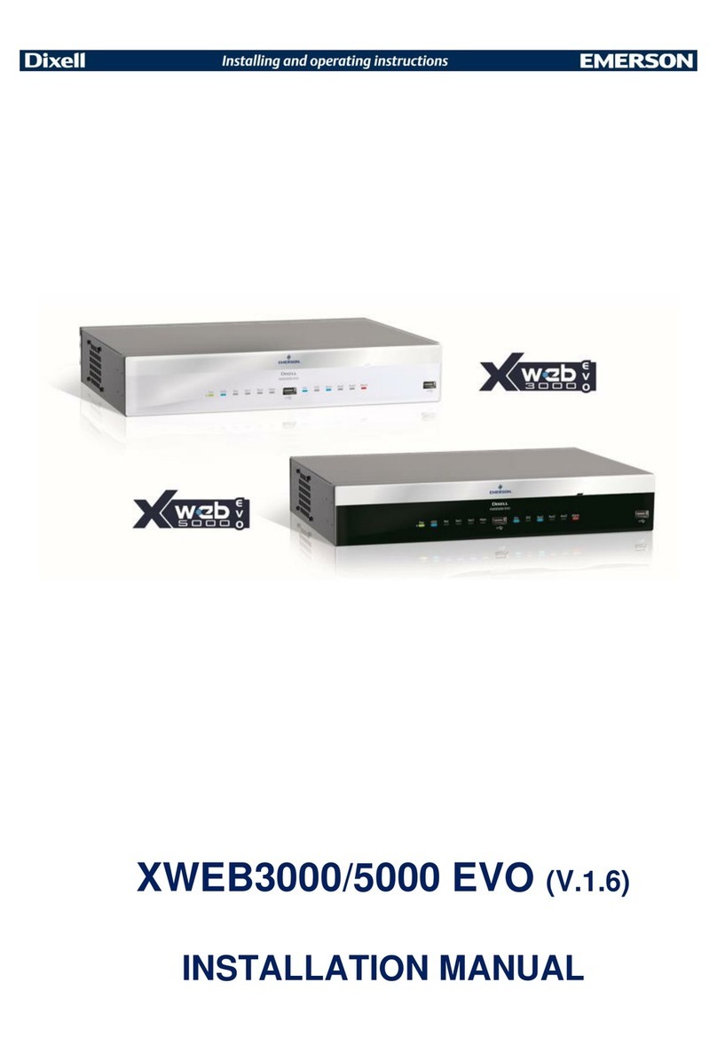 dixell XWEB5000 EVO User manual