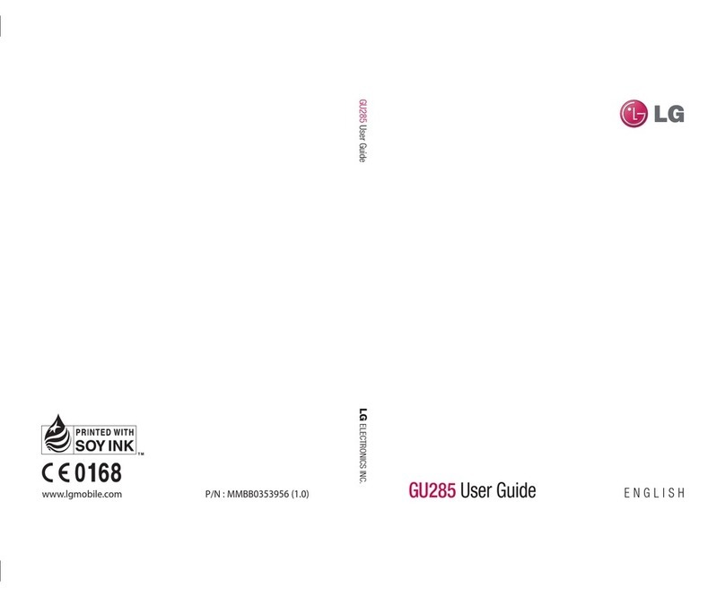 LG GU285 User manual