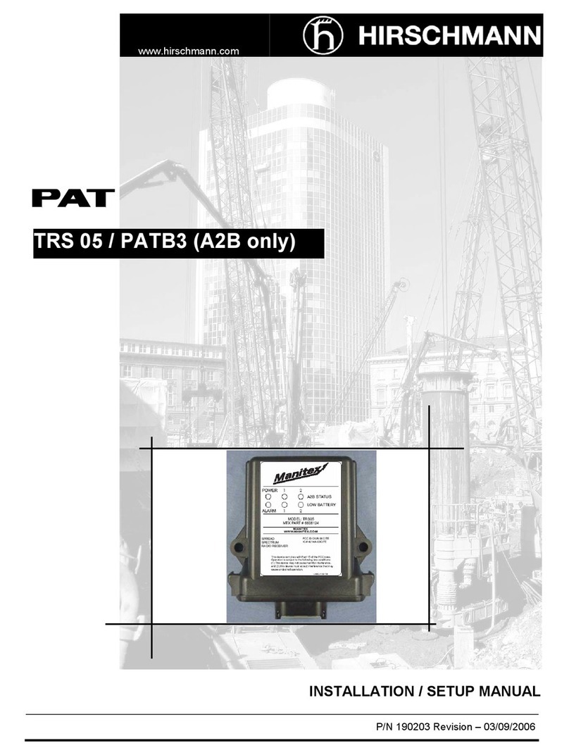 Hirschmann PAT TRS 05 / PATB3 User guide Hirschmann PAT TRS 05 / PATB3 User guide