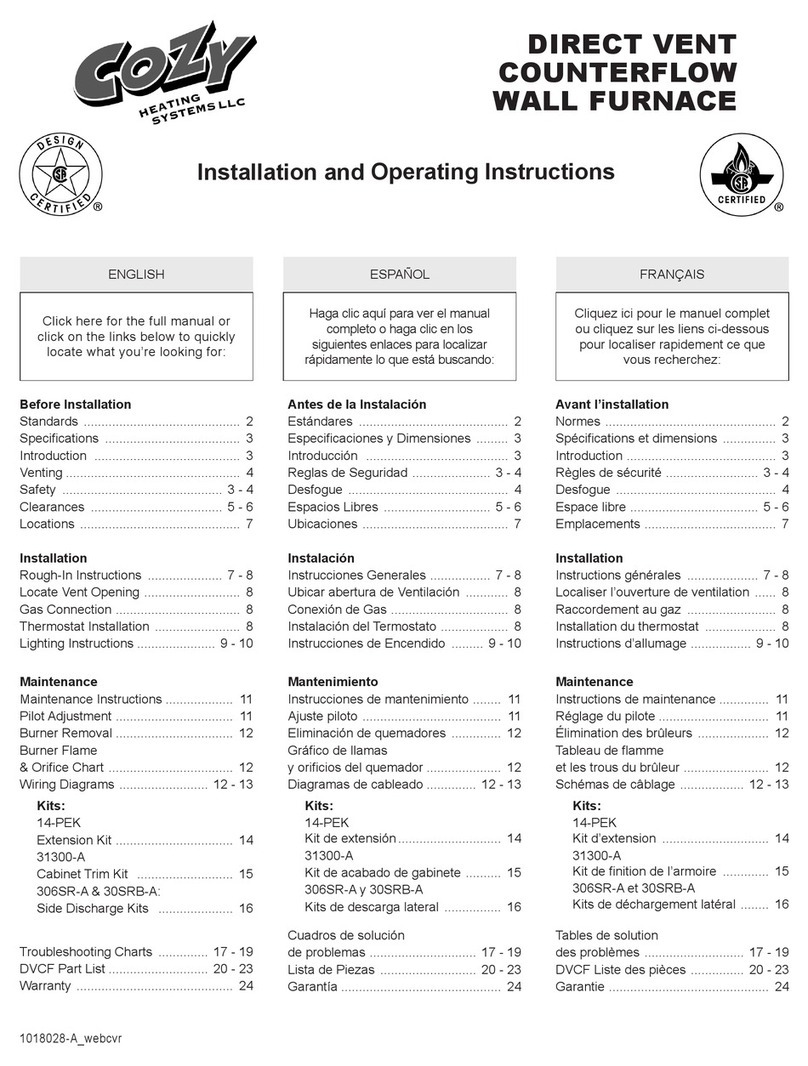 COZY DVCF403C-H User manual