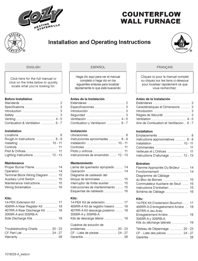 COZY CF403D-H User manual