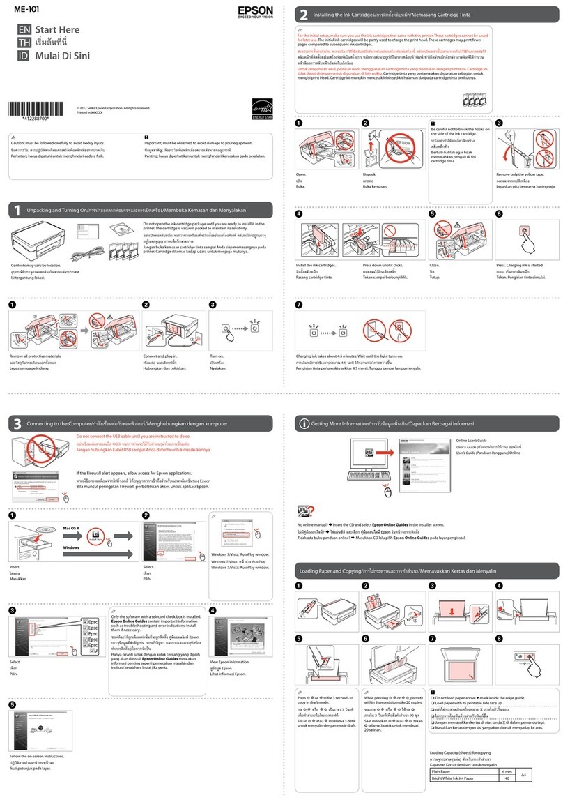 Epson ME-101 Instruction Manual