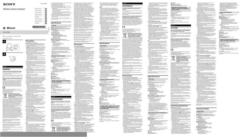 Sony MDR-ZX330BT User manual Sony MDR-ZX330BT User manual